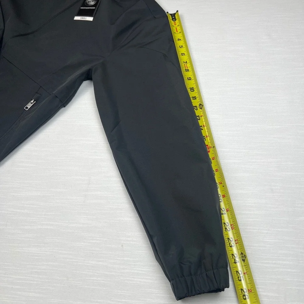 Weatherproof Men's Hooded Windbreaker Jacket Black S2670707SAM Small NWT